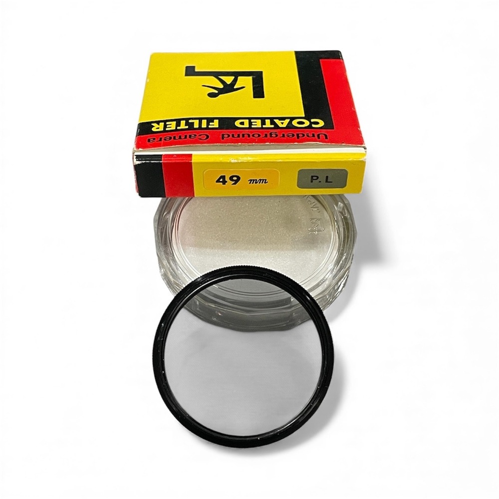 Underground Camera Coated Filter 49mm P.L. Polarizing Lens Japan Photography